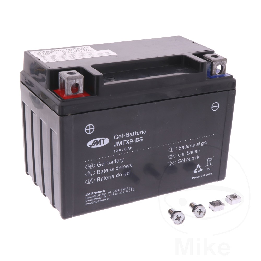 Battery Motorcycle Ytx9-Bs GEL JMT Filled & Charged For Yamaha 707.39.35 Battery Motorcycle Ytx9-Bs GEL JMT Filled & Charged For Yamaha 707.39.35