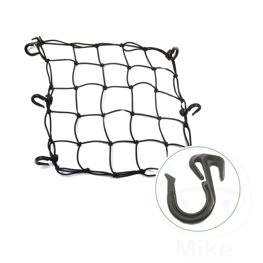 Cargo Net 40X40Cm 6 Hooks Black Jmp With Plastic Hooks eBay