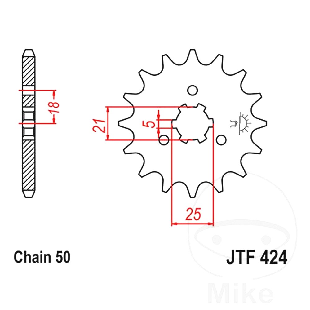 Front Sprocket 16 Tooth Pitch 530 For Suzuki GT 380 1973-1979 Front Sprocket 16 Tooth Pitch 530 For Suzuki GT 380 1973-1979