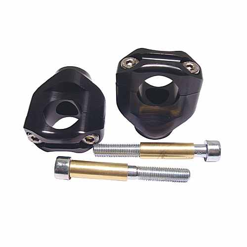 Bar Riser Clamps Black Bike Specific 28 MM For Kawasaki 730.01.04 Bar Riser Clamps Black Bike Specific 28 MM For Kawasaki 730.01.04