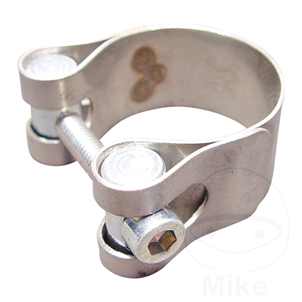Exhaust Clamp 40-43 Mm Stainless Steel Leo Vince For Vespa Px 80 E Lusso 1983