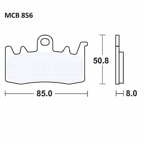 Brake Pad Sinter Scooter TRW For Norton 787.01.25 Brake Pad Sinter Scooter TRW For Norton 787.01.25