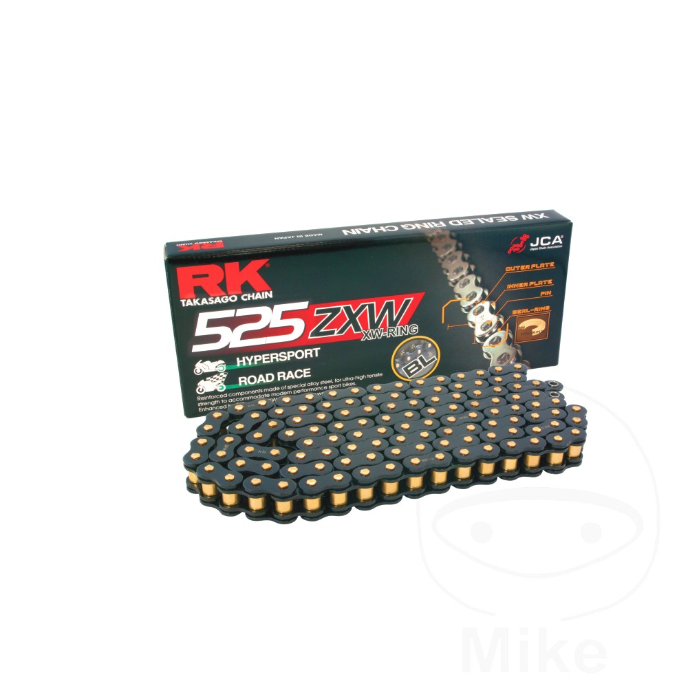 Rk X-Ring Chain Black Scale 525Zxw/108 Open Chain With Rivet Link For Honda 794.13.98 Rk X-Ring Chain Black Scale 525Zxw/108 Open Chain With Rivet Link For Honda 794.13.98