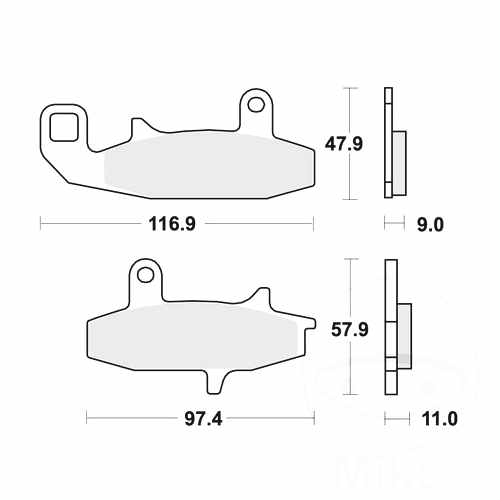 TRW Brake Pads Standard MCB597 For Suzuki DR 650 R Dakar L 9091 eBay