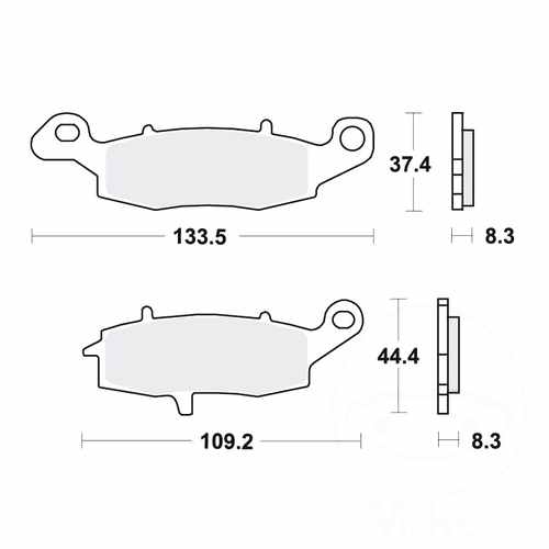 TRW Brake Pads Standard MCB681 | eBay