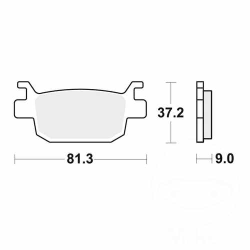 TRW MCB806SRM BRAKE PAD SRM SINTER SCOOTER >125 HONDA NSS 125 ABS FORZA
