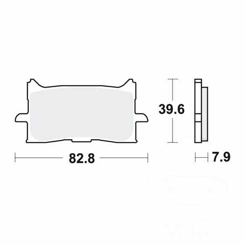 TRW Brake Pads Sintered MCB888SV | eBay