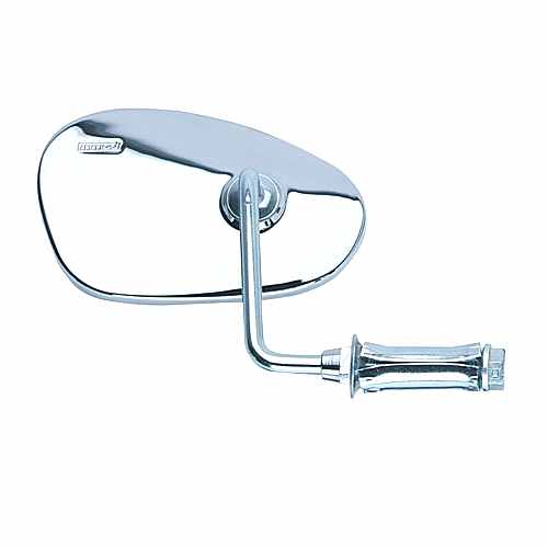 Mirror Chrome Oval Right Hand For Zundapp 713.82.41 Mirror Chrome Oval Right Hand For Zundapp 713.82.41