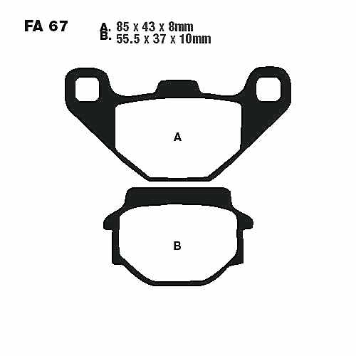 Brake Pads Sintered Hh EBC For TGB 732.89.17 Brake Pads Sintered Hh EBC For TGB 732.89.17